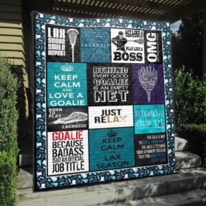 Behind Very Good Goalie Lacrosse Men Quilt Blanket Vh09  Quilt